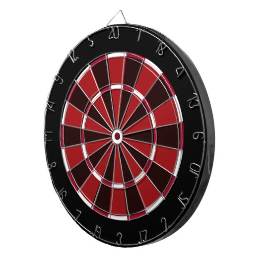 Kleurenraad in zwart-wit en rood dartbord (Voorkant Rechts)