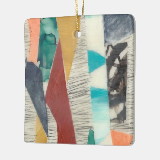 Kleurenrand II Keramisch Ornament (Links)