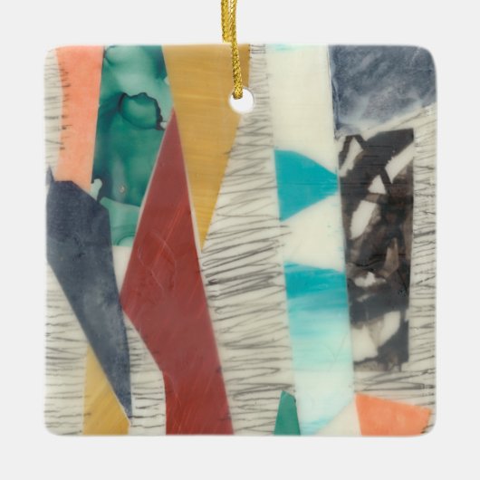 Kleurenrand II Keramisch Ornament (Voorkant)