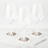 Kleurenregen 2 wijnglaslabel (Set)