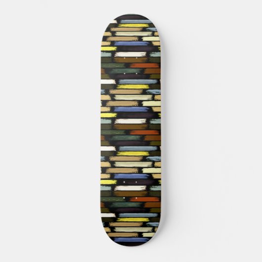 Kleurenregen 4 skateboard (Voorkant)
