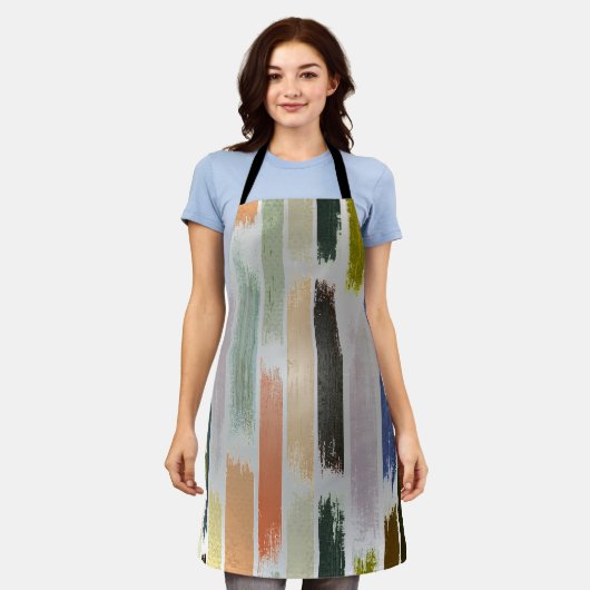 Kleurenregen 5 schort (Gedragen)