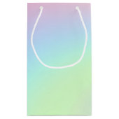 Kleurenregenboog van pasta klein cadeauzakje (Achterkant)