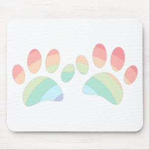Kleurenregenboogdog plakken muismat
