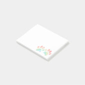 Kleurenregenboogdog plakken post-it® notes (Schuin)