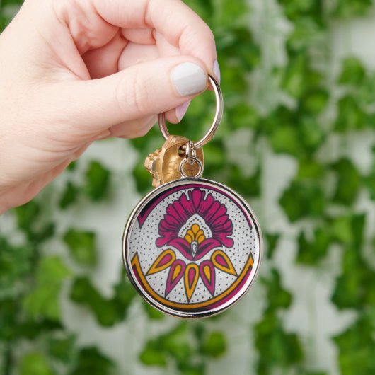 kleurenretro Afrikaanse traditionele stijl Sleutelhanger (Hand)