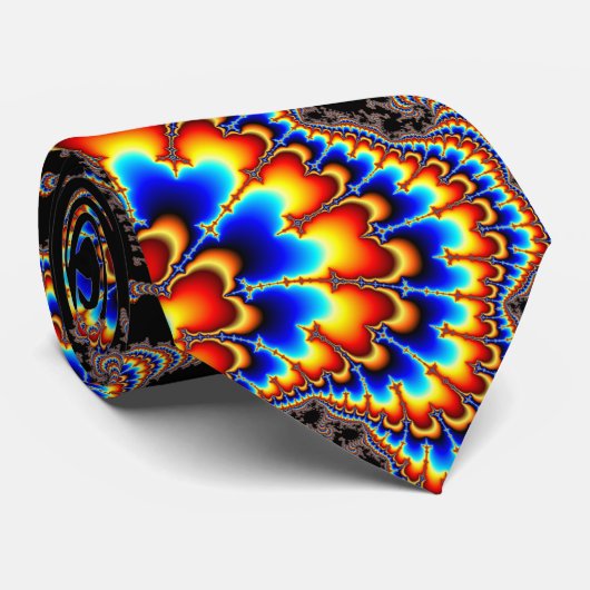 Kleurenrun - Fractal Art Stropdas (Opgerold)