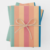 Kleurenschaduwstrepen Inpakpapier Vel (In situ)