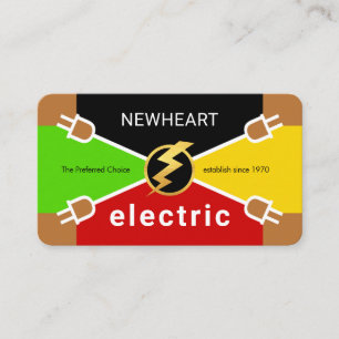 Kleurenschema Stekkerverbinding Elektriciteitsdraa Visitekaartje