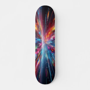 Kleurenspatting patroon skateboard