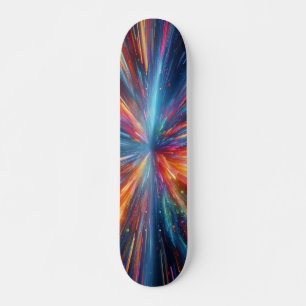 Kleurenspatting patroon skateboard