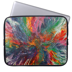 kleurenspectrum-pijlwiel laptop sleeve