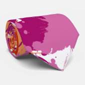 Kleurenspiegel | Lesbische trots Stropdas (Opgerold)