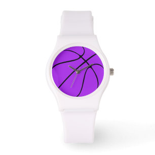Kleurensport van Basketball Player/Coach Paarse Te Horloge