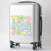 Kleurenspraak Bubble Sticker Set (Koffer)