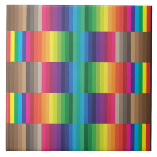 kleurenstalen regenboog tegeltje