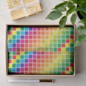 kleurenstalen witte rand tissuepapier (Geschenk)