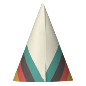  kleurenstreepjes feesthoedjes (Achterkant)