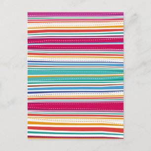 Kleurenstrepen Briefkaart