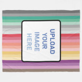 Kleurenstrepen Fleece Deken (Voorkant (Horizontaal))