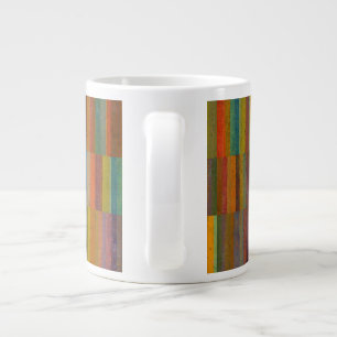 Kleurenstrepen Jumbo Beker