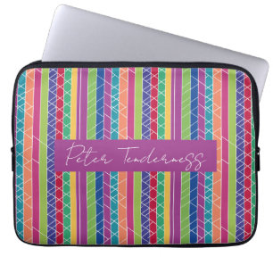 Kleurenstrepen Laptop Sleeve