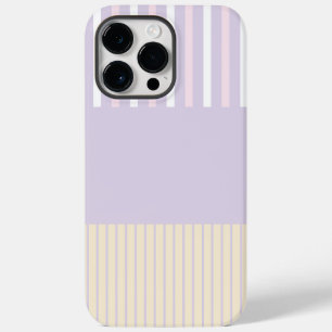 Kleurenstrepen - Pastel Roze, Geel en Paars Case-Mate iPhone 14 Pro Max Hoesje