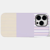 Kleurenstrepen - Pastel Roze, Geel en Paars Case-Mate iPhone Case (Achterkant (horizontaal))