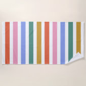 Kleurenstrepen Strandlaken (Voorkant)