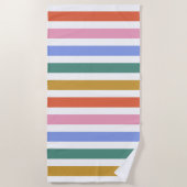 Kleurenstrepen Strandlaken (Voorkant)