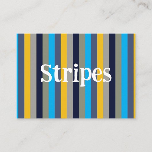 Kleurenstrepen Visitekaartje (Voorkant)