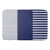 Kleurenstrepen voor Pop - blauw en wit Badmat (Voorkant)