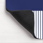 Kleurenstrepen voor Pop - blauw en wit Muismat (Hoek)