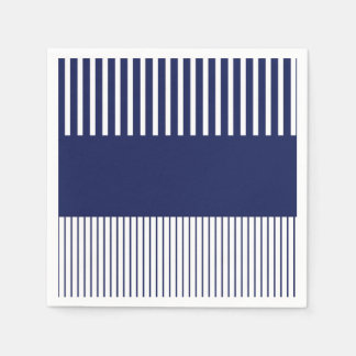 Kleurenstrepen voor Pop - blauw en wit Servet