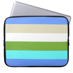 Kleurenstrips voor het strand van Sint Maarten Laptop Sleeve