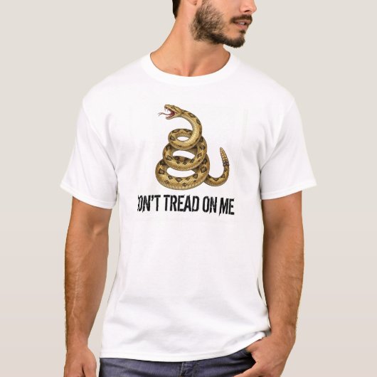 Kleurent-shirt 'Dont tread on me' T-shirt (Voorkant)