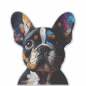 Kleurentheorie Frenchie Sticker (Voorkant)