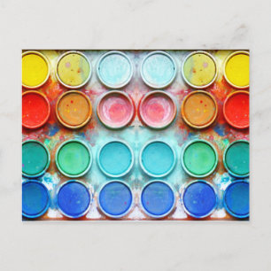 Kleurenvak voor vloerverf briefkaart