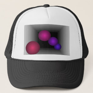 Kleurenveer 3D optische illusie Infinity bolletjes Trucker Pet