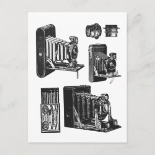 kleurenvellen Oude camera's Briefkaart
