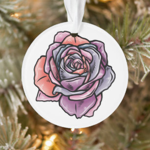 Kleurenventilator Roos Ornament