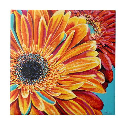 Kleurenverbranding II Tegeltje (Voorkant)