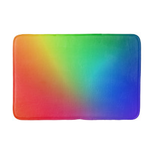 Kleurenverloop van de regenboog badmat