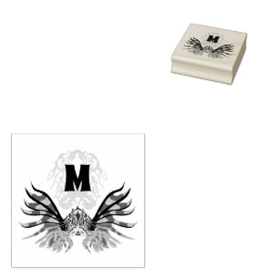 Kleurenvismonogram Rubberstempel