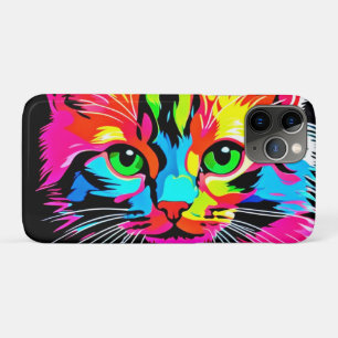 Kleurenvormig katteontwerp iPhone 11 pro hoesje