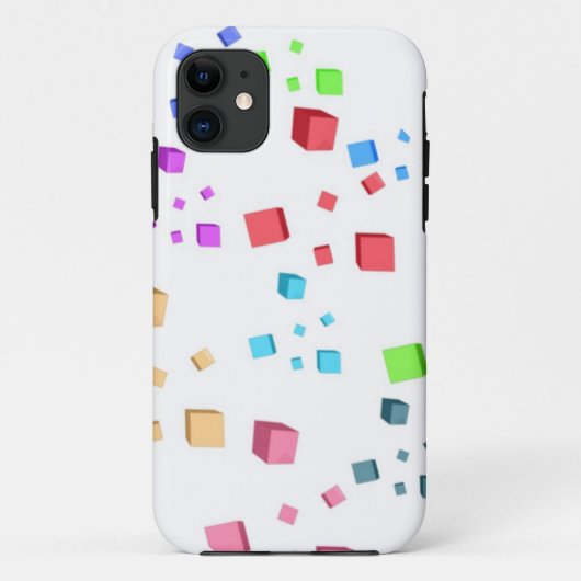 Kleurenvormig kubusontwerp Case-Mate iPhone case (Achterkant)