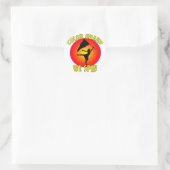 Kleurenwacht... We draaien Ronde Sticker (Tas)