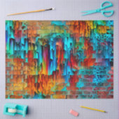 Kleurenwand kunststofpapier tissuepapier (Craft)