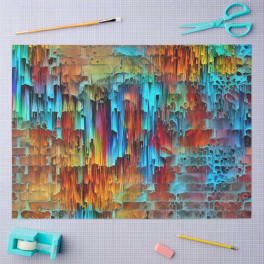 Kleurenwand kunststofpapier tissuepapier (Craft)