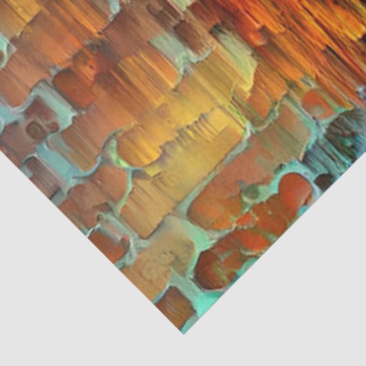 Kleurenwand kunststofpapier tissuepapier (Detail)